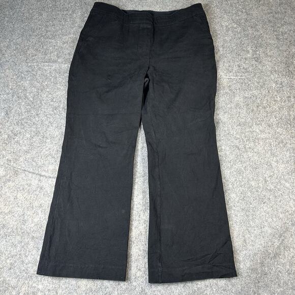 SPANX Classic Black Polished Kick Flare Pants Women’s Large Pull On 20367R - Picture 1 of 12